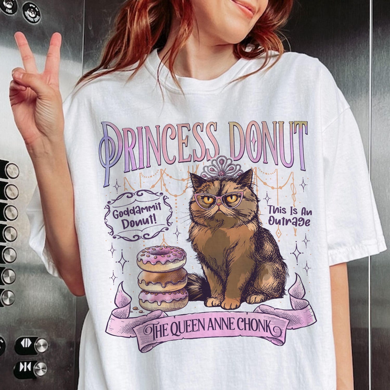 Princess Donut Sweatshirt, Dungeon Crawler Carl TShirt, Sci-Fi Book Lover Tee, Bookish Apparel for Book Lovers