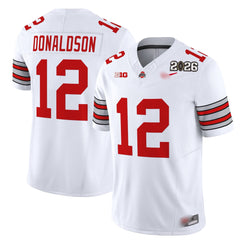 O.S Buckeyes #12 C.J. Donaldson ‘Heritage Stripe’ 2026 Fan Jersey