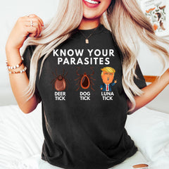 Know Your Parasites Shirt, Anti Trump Shirt, Election Day Shirt, Democratic Party Shirt, Kamala Harris Shirt, Female President Shirt