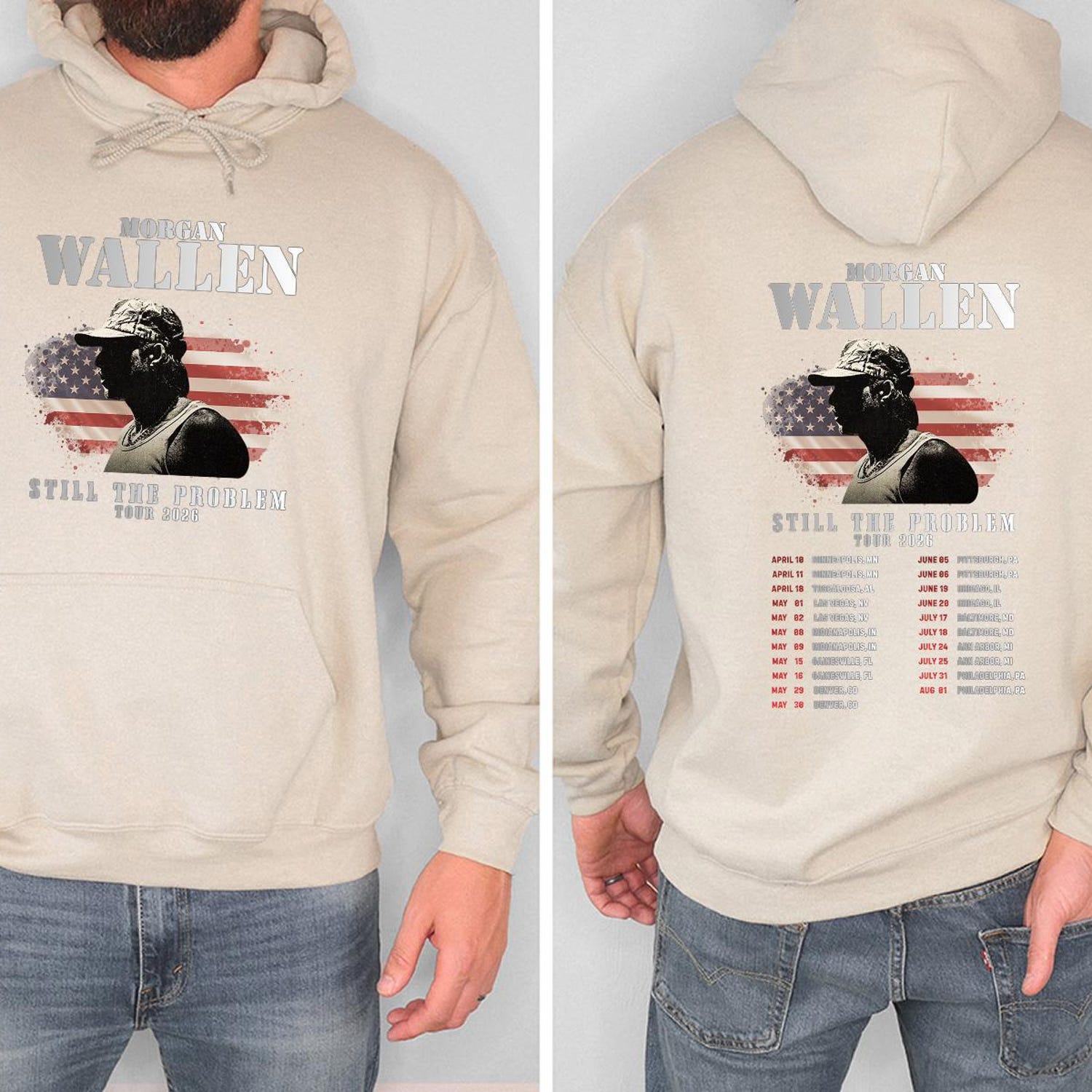 2026 Morgan Wallen Still The Problem Tour Hoodie, Morgan Sweatshirt, Morgan Wallen Country Longsleeve, Morgan Wallen Merch Sweatshirt'4418878402