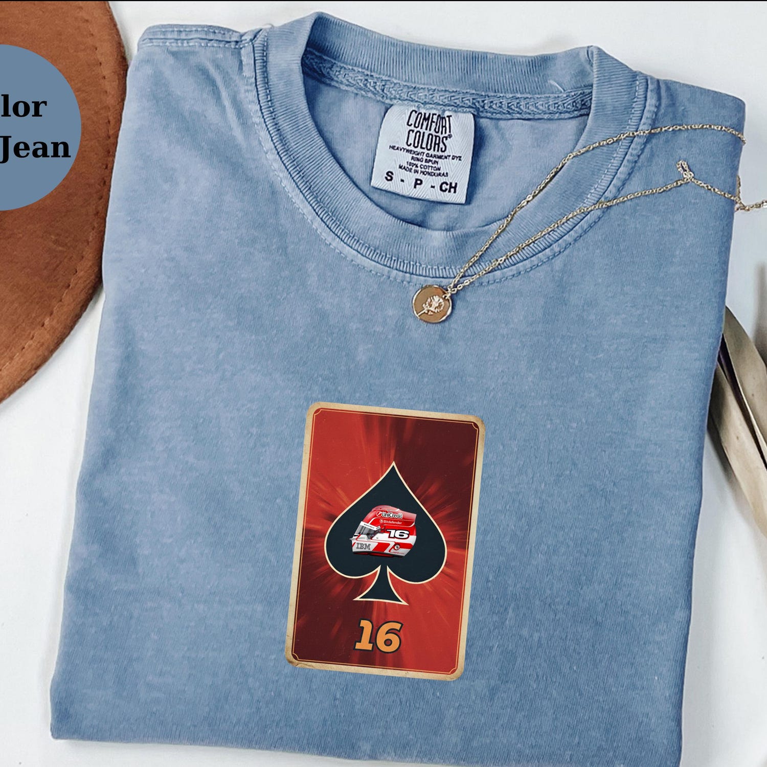 Charles Leclerc Ace Card F1 Tee, Racing Shirt, Formula 1 Fan Gift, Ferrari Race Tee, Driver Helmet Top, F1 Lover Christmas Shirt