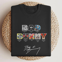 Bad Bunny All Albums & Tours Shirt 2016�2025, Music Fan Tee Sweatshirt Hoodie, Tour Merch Vintage Graphic Shirt, Fan Gift, Fast Shipping!'4422869747