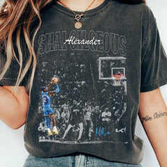 Shai Gilgeous-Alexander Basketball Vintage Shirt, Shai Gilgeous-Alexander Game Day Shirt, Shai Gilgeous-Alexander Fans Shirt'4419468735