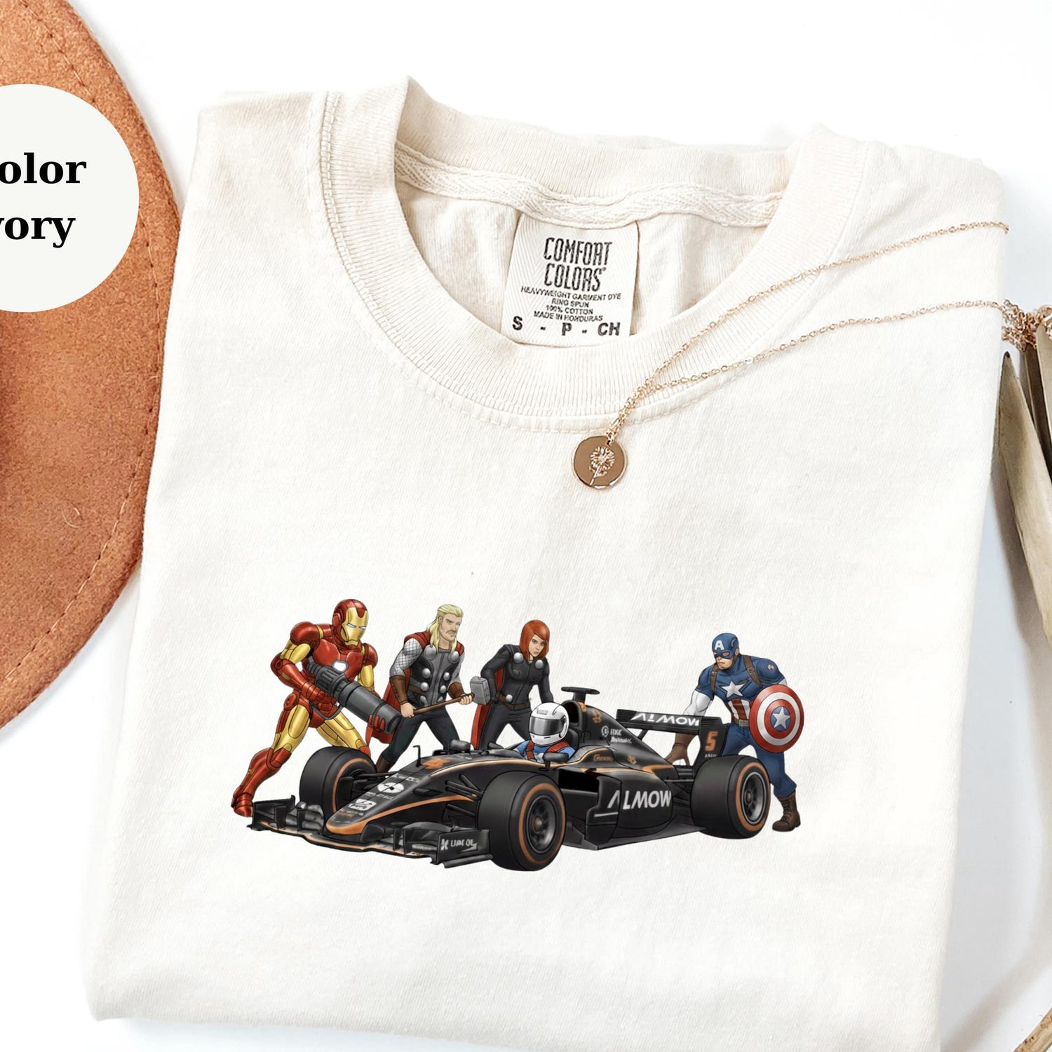 F1 Pit Crew Avenger Tee � Race Car Fan Shirt � Funny Racing Gift � Marvel Style Motorsport Tee