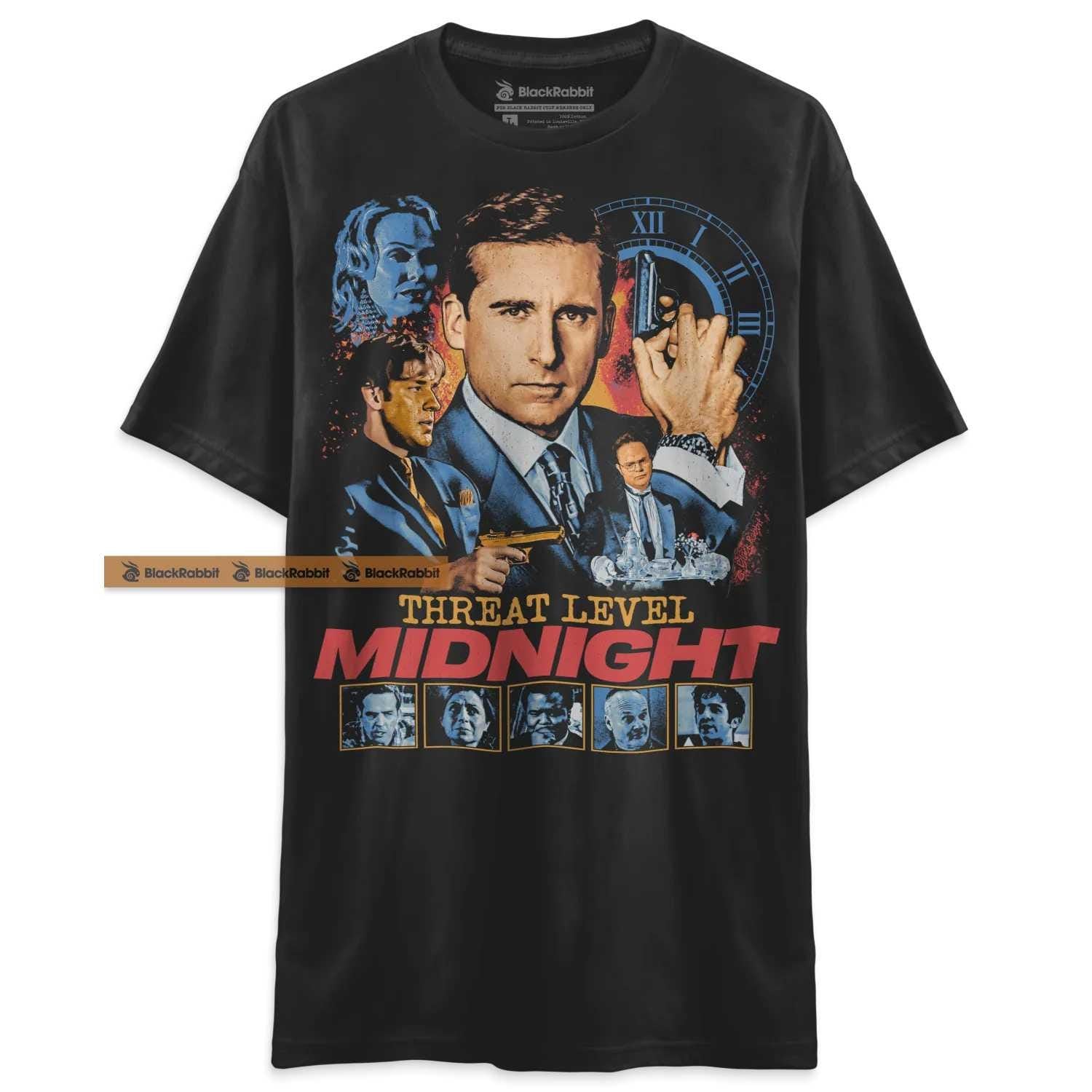 The Office Threat Level Midnight Retro Vintage Unisex Classic T-Shirt'1507161608