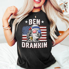 Funny 4th of July Shirt, Retro USA Shirt, Ben Drankin Shirt, Funny Fourth of July Shirt, Patriotic Shirt, Merica Shirt, Independence Day Tee