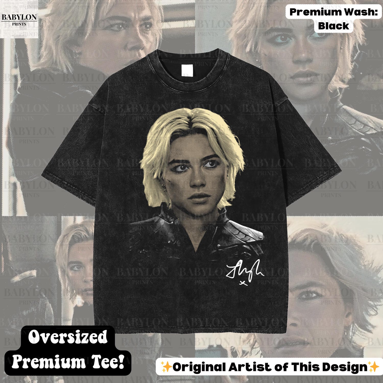 Oversized Yelena Belova T-Shirt Thunderbolts Marvel MCU Movie Shirt Disney Sweatshirt Florence Pugh Signature Gift Black Widow Marvel Tee