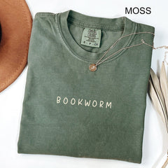 Comfort Colors Bookworm Shirt, Book Lover T-shirt, Bookish Outfit, Book Club Clothing, Bookworm Tee, Reading Teacher Tshirt, Librarian Gift