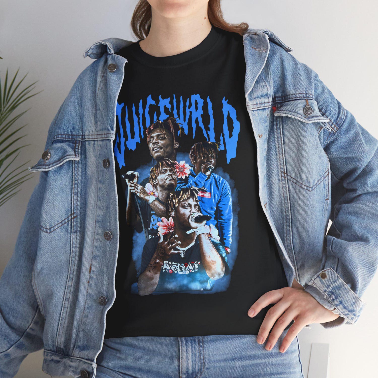 Juice WRLD Inspired Unisex Heavy Cotton Tee, Hip Hop Apparel, Music Lover Gift, Vintage Graphic Tee, Streetwear Style