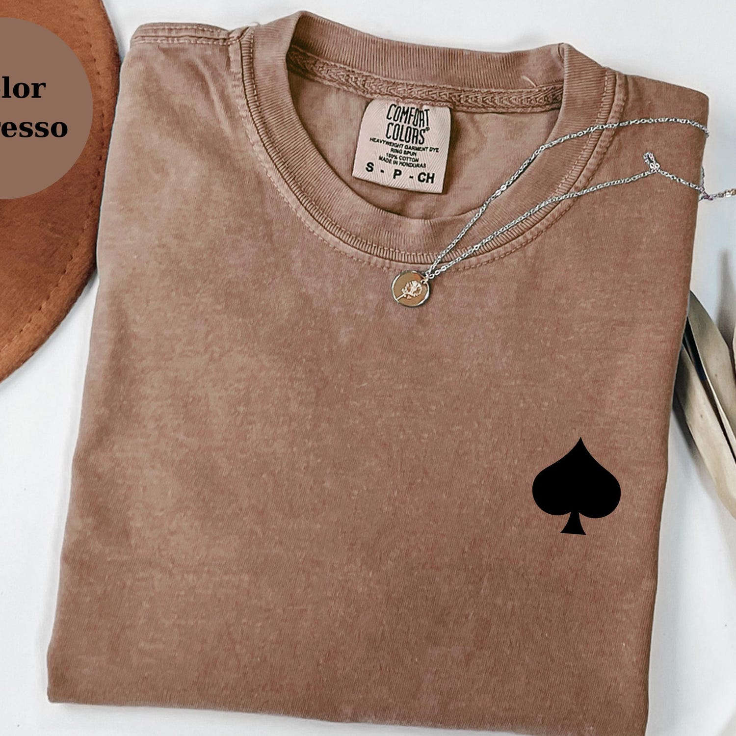 Spade Symbol T-Shirt Poker Card Tee, Minimal Playing Card Shirt, Casino Game Unisex Top