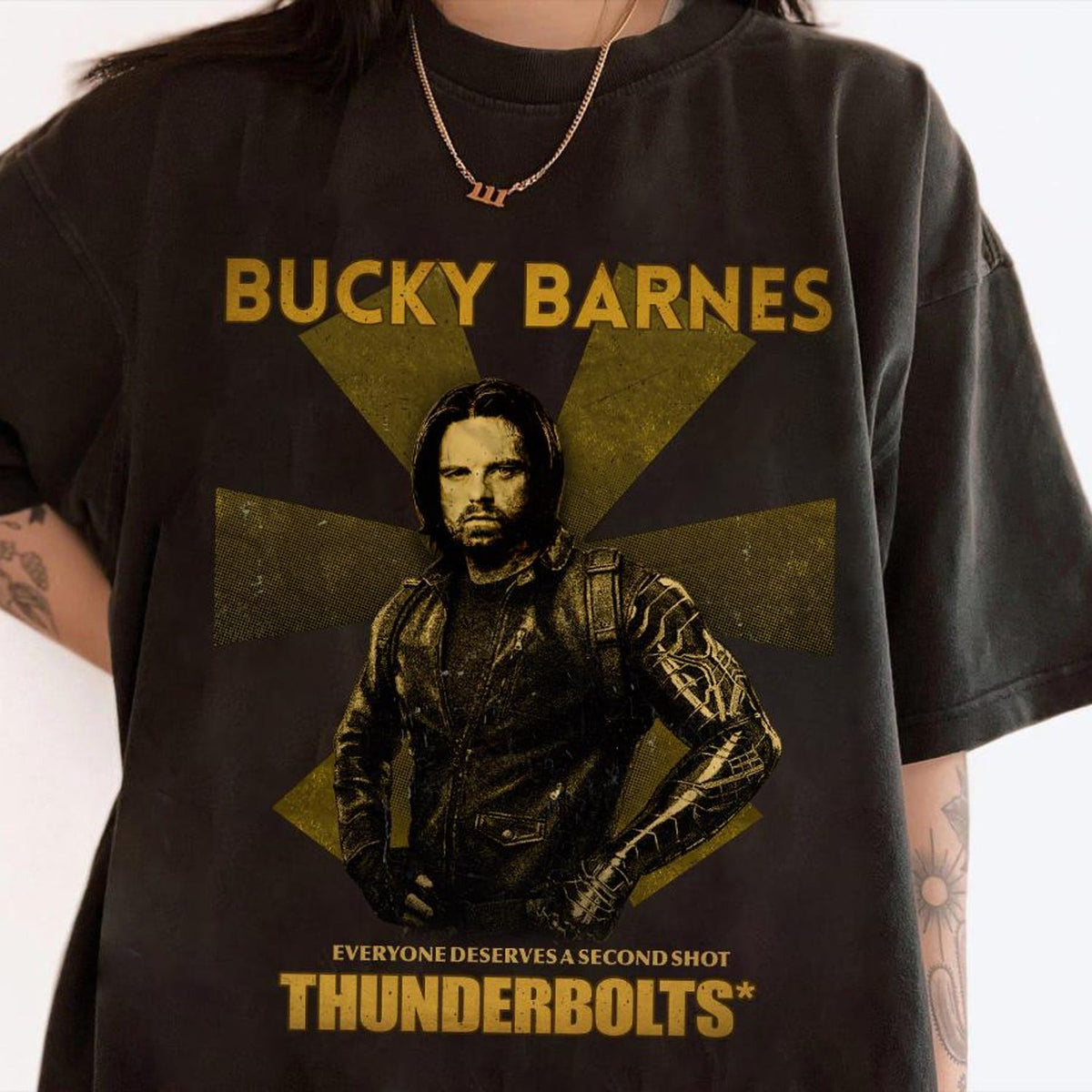 Thunderbolts Bucky Barnes Everyone deserves a second shot Vintage Shirt, Marvel Thunderbolts Shirt, Marvel Yelena Belova Shirt, MCU Fan Tee