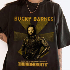 Thunderbolts Bucky Barnes Everyone deserves a second shot Vintage Shirt, Marvel Thunderbolts Shirt, Marvel Yelena Belova Shirt, MCU Fan Tee