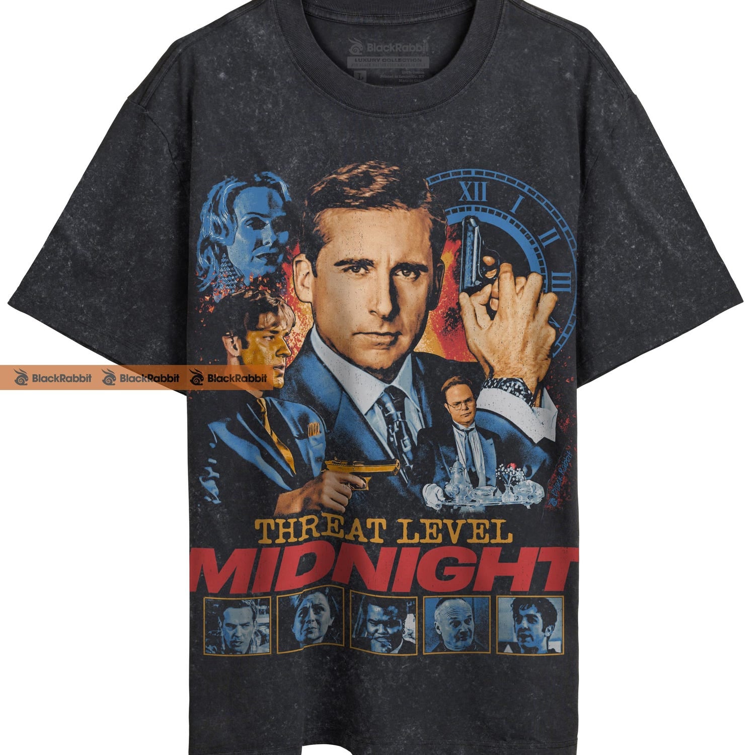 The Office Threat Level Midnight Retro Vintage Unisex Classic T-Shirt'1507161608