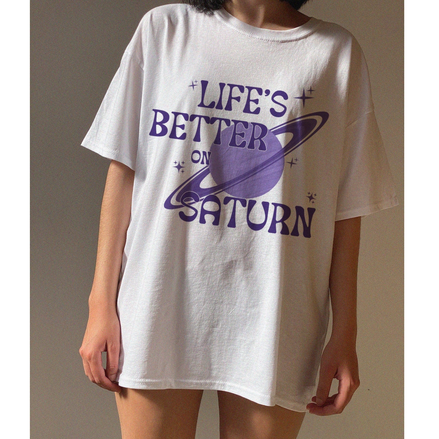 Life's Better On Saturn Tshirt, Retro Design, Saturn Shirt, CTRL Tshirt, Gift for a fan