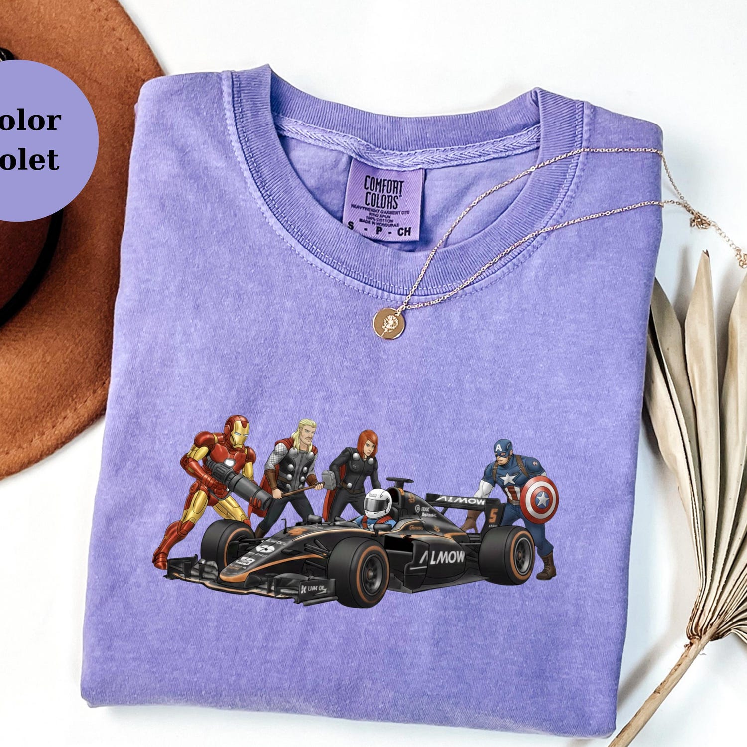 F1 Pit Crew Avenger Tee � Race Car Fan Shirt � Funny Racing Gift � Marvel Style Motorsport Tee