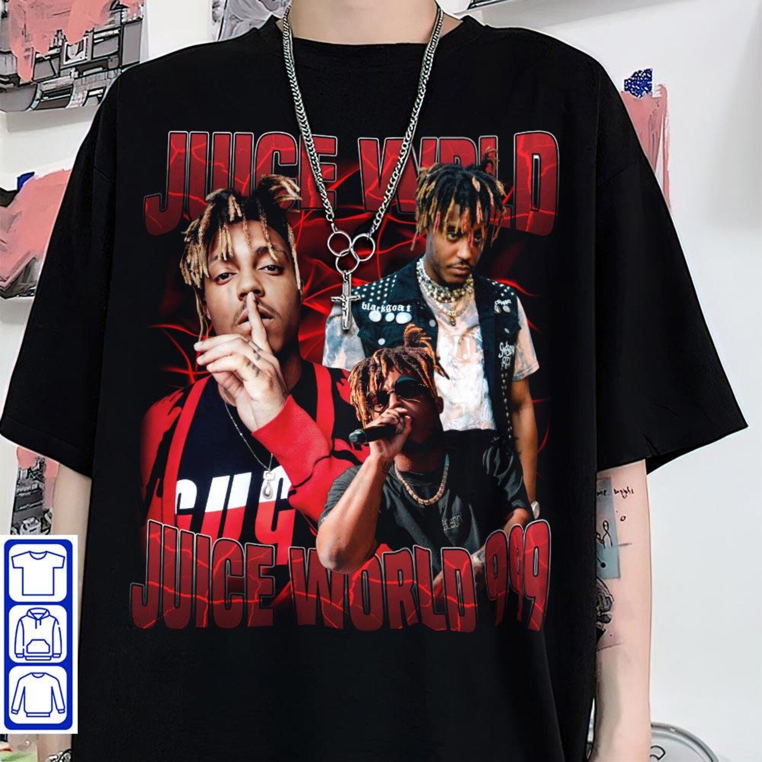 Juice Wrld Music Shirt, 90S Vintage juice world 999 Juice Wrld Music Bootleg Graphic Tour, Graphic Tee, Sweatshirt