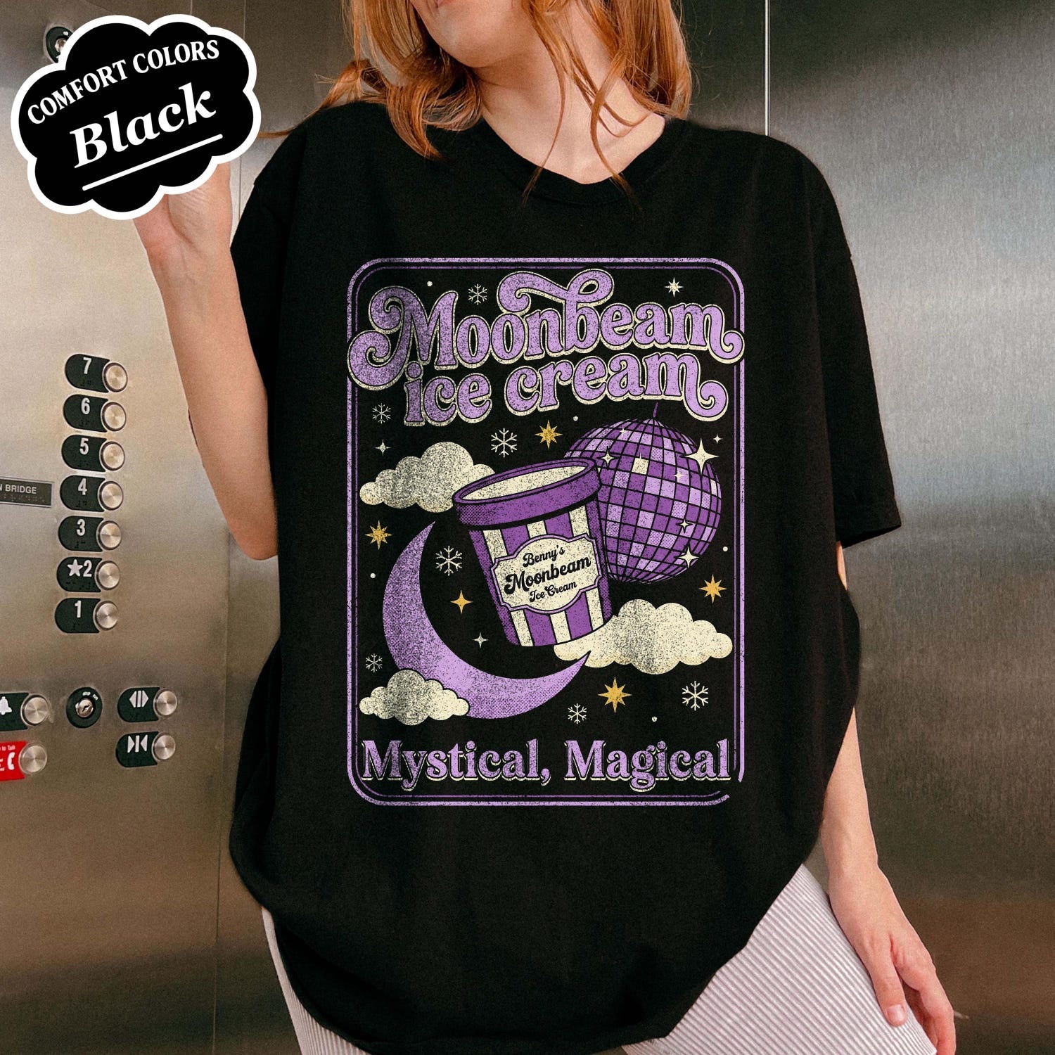 Benson Boone Moonbeam Ice Cream Shirt, America Heart Tour 2025 Concert Tee, Mystical Magical Benson Boone Tee, 2025 Tour Album Shirt'4420878306