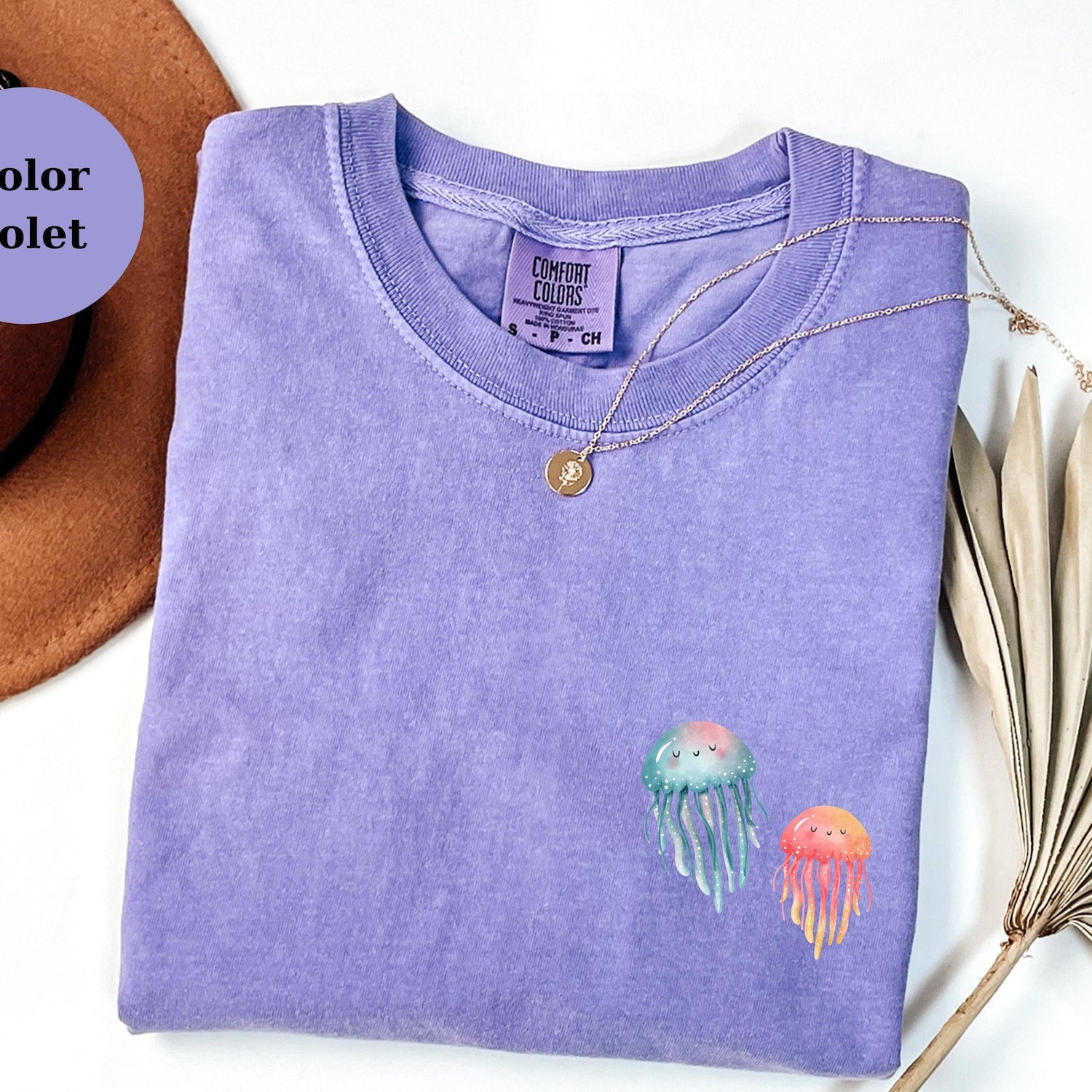 Comfort Colors Jellyfish T-Shirt: Boho Ocean Tee