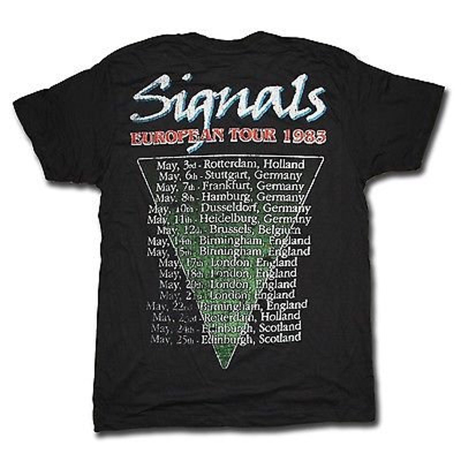 Rush Signals 1983 European Tour w/ Dates T-Shirt'640743410