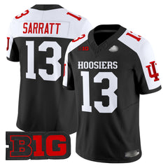 I.Hossiers #13 Elijah Sarratt 2025 B1G Patch Fan Jersey