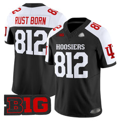 I.Hossiers #812 Rust Born 2025 B1G Patch Fan Jersey