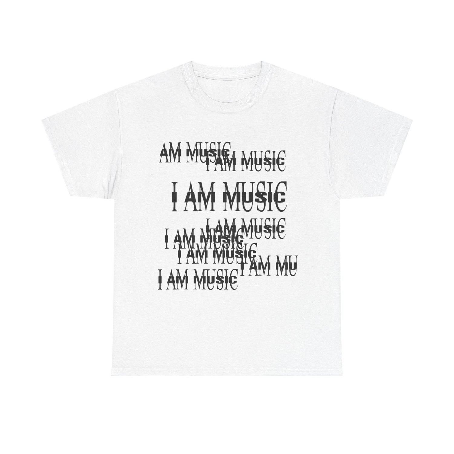 I Am Music Unisex Heavy Cotton Tee, Music Lover Gift, Musician Shirt, Band Merchandise, PlayBoi Carti, Rap, New, Fashion
