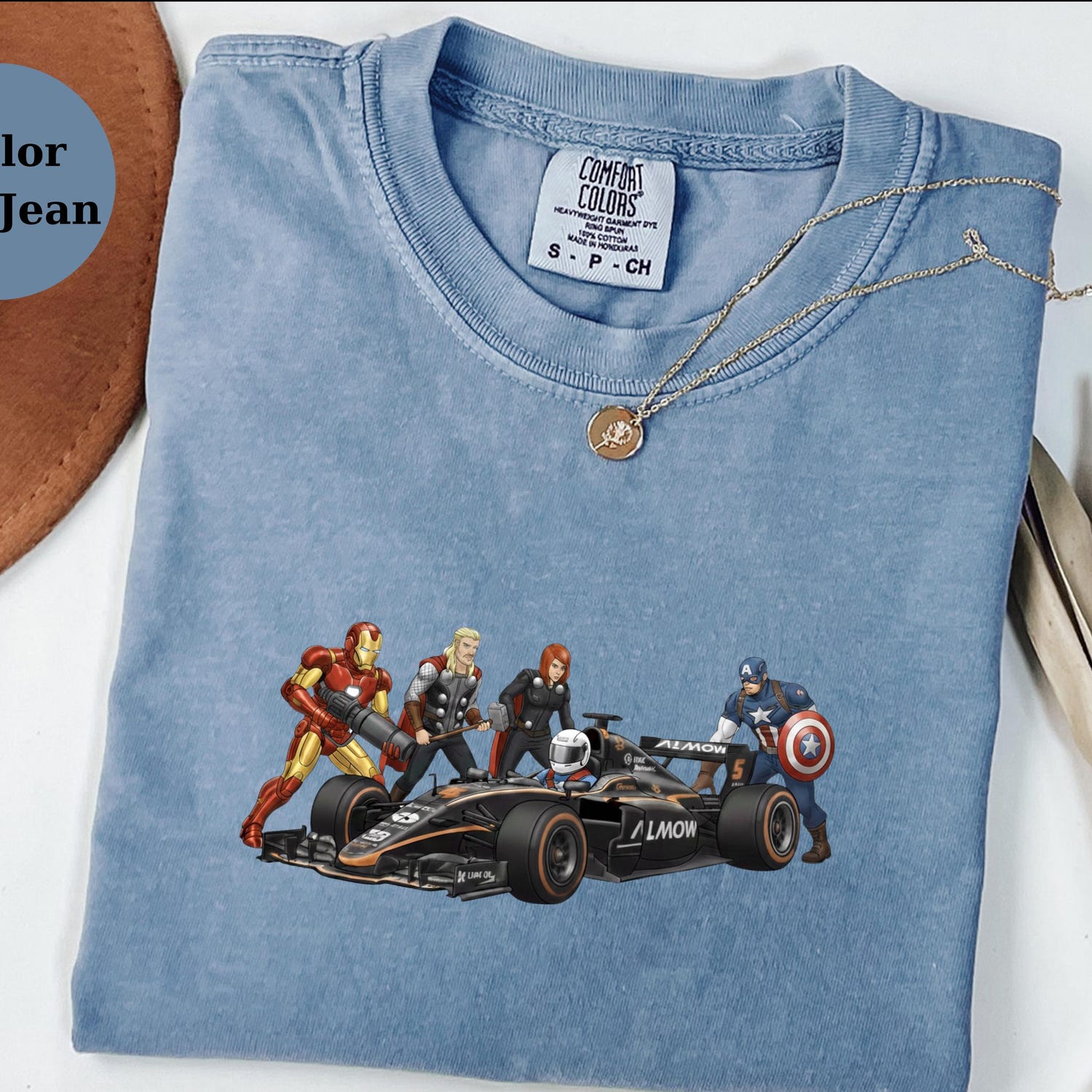 F1 Pit Crew Avenger Tee � Race Car Fan Shirt � Funny Racing Gift � Marvel Style Motorsport Tee