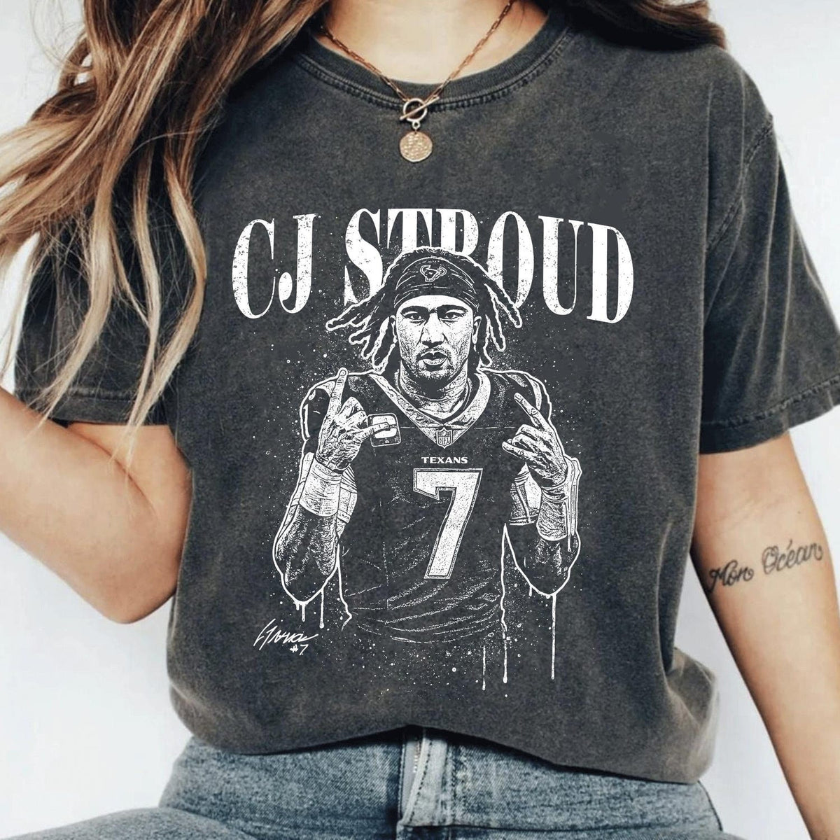 CJ Stroud T-Shirt, CJ Stroud Vintage Shirt, American Football Gift For Women and Man Unisex Shirt'4417426215