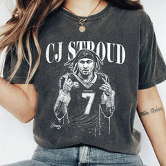 CJ Stroud T-Shirt, CJ Stroud Vintage Shirt, American Football Gift For Women and Man Unisex Shirt'4417426215
