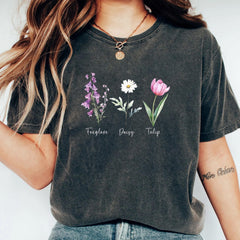 Subtle FDT V-neck, F*ck Donald Trump V-neck, Floral FDT Gift, Flower Anti Trump T-shirt, Anti MAGA Shirts, Political T shirt, Feminist Gift