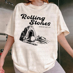 Jesus Rolling Stones Easter Shirt, Christian Easter Shirt, He is Risen Shirt, Bible Verse Shirt, Funny Catholic Gifts, Spring Easter, NVA449