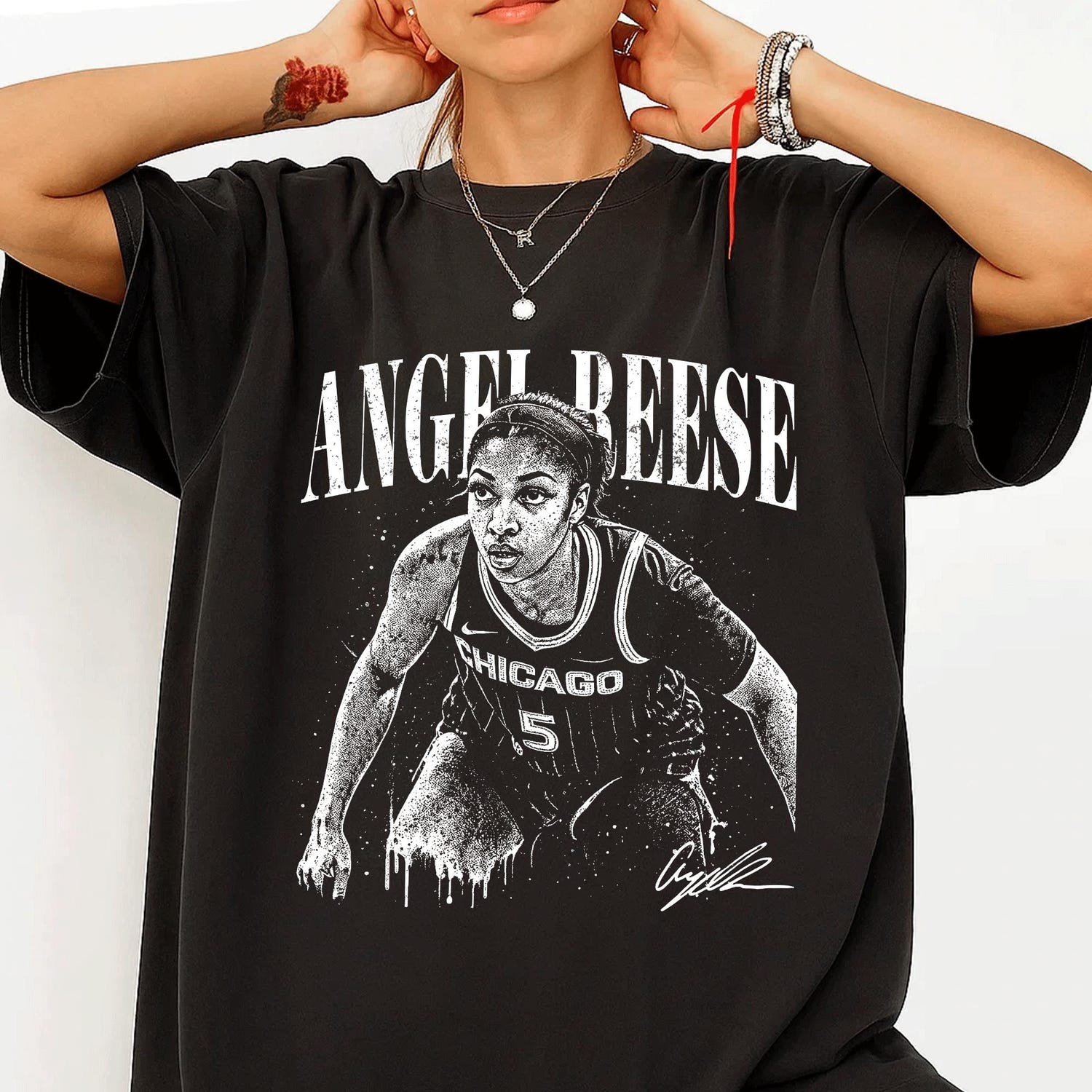 Vintage 90s Angel Reese Chicago Sky Shirt, Angel Reese Basketball T-Shirt, Basketball Gift for Fans Shirt'4417423007