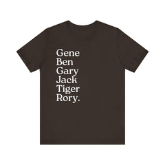Golf Grand Slam Shirt, Rory McIlroy Fan, Tiger Woods, Fangear, Masters Champions Shirt, Golf Legends T-Shirt, Golfer Gift, Golfing Apparel