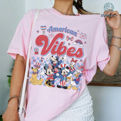 Mickey And Friends America Vibes Shirt, Happy 4Th Of July Shirt, Memorial Day Shirt, Fourth Of July Shirt, Independence Day, Patriotic Shirt