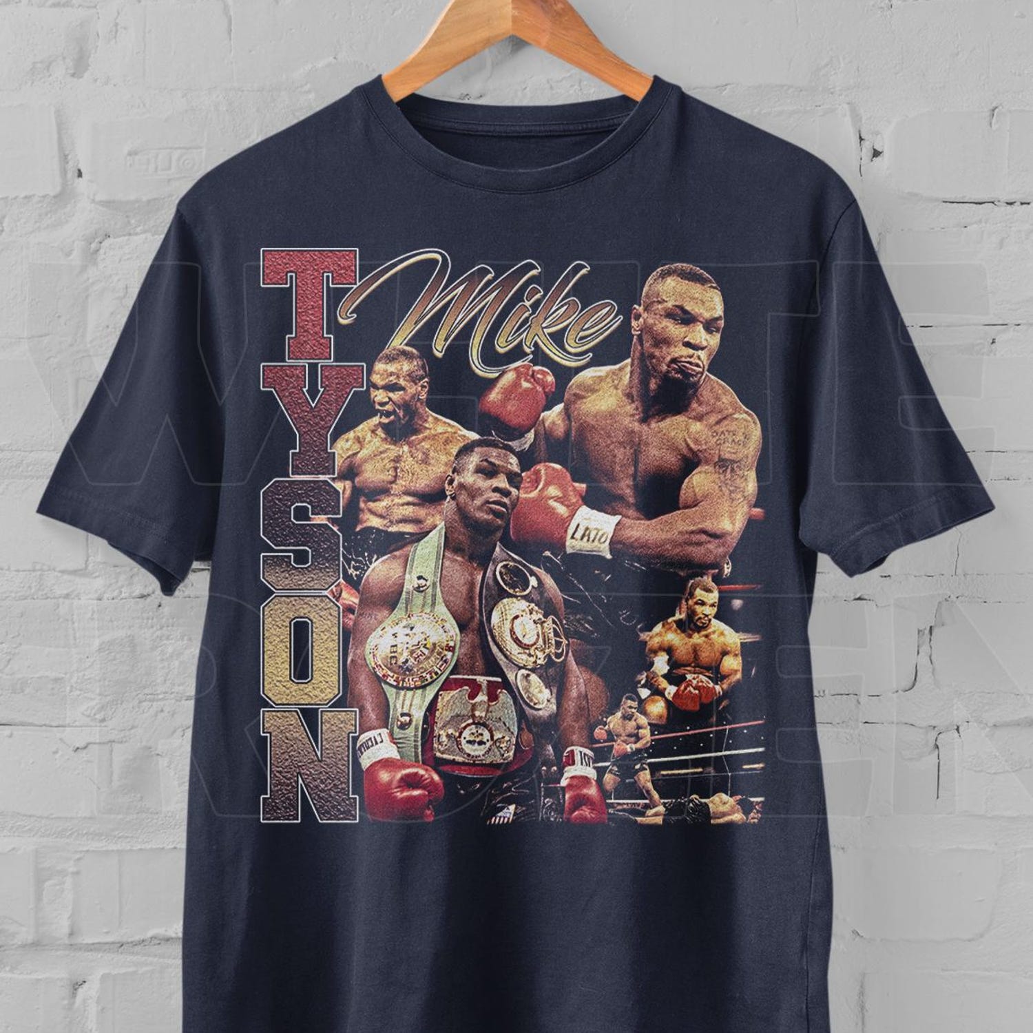 Vintage Style Mike Tyson T-Shirt: Bootleg Boxing Rap Tee'1859532004