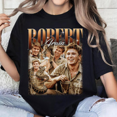 Retro 90s Robert Irwin Zookeeper Bootleg Shirt, Vintage Robert Irwin Fan Gift,Gift For Her Or Him, Robert Irwin Wildlife Photographer shirt
