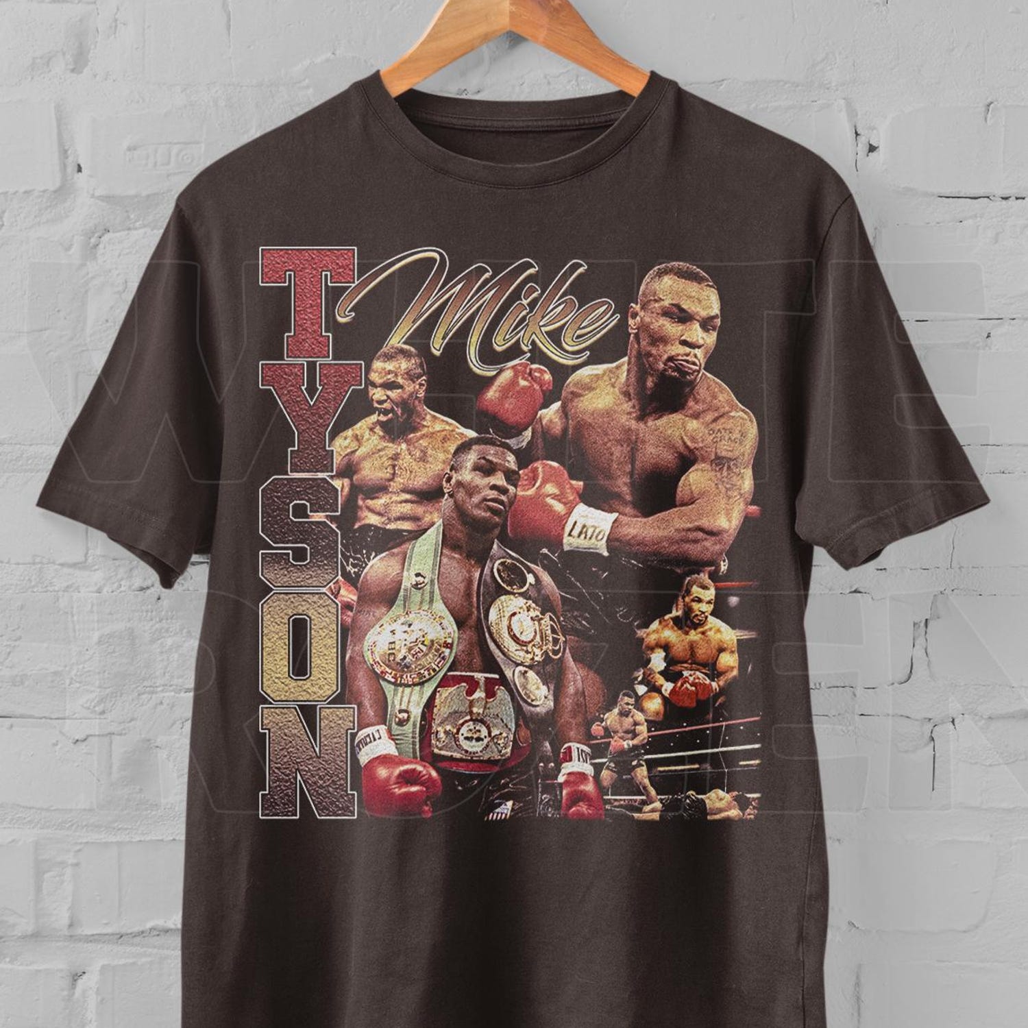 Vintage Style Mike Tyson T-Shirt: Bootleg Boxing Rap Tee'1859532004