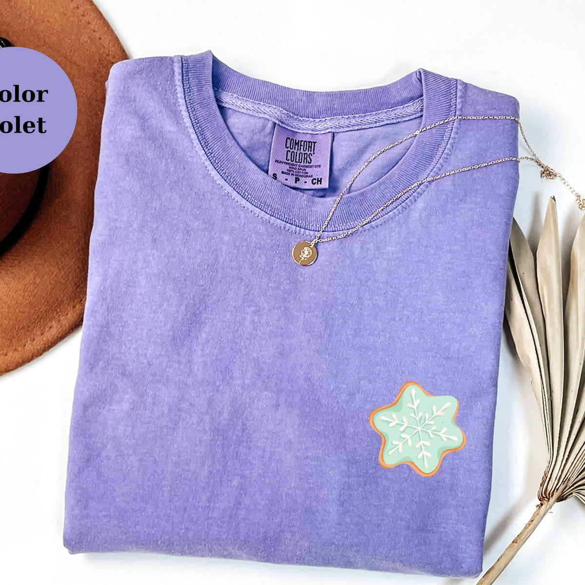 Snowflake Cookie T-Shirt, Cute Winter Christmas Cookie Tee