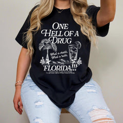 Florida!!! solid color -  Unisex Garment-Dyed T-shirt for Tortured Poets