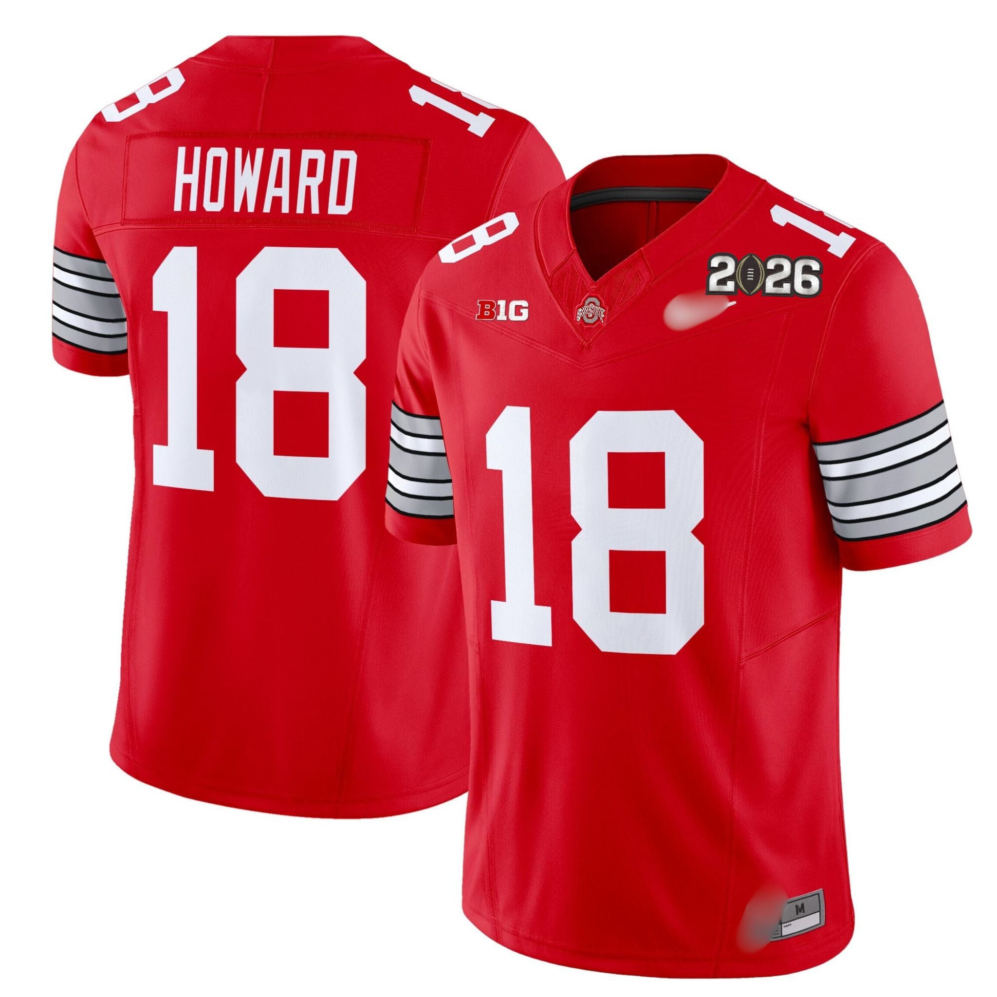 O.S Buckeyes #18 Will Howard ‘Heritage Stripe’ 2026 Fan Jersey