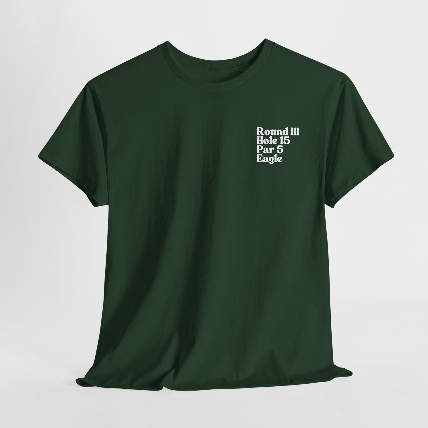 Rory McIlroy Masters Golf T Shirt Iconic 15th Hole Eagle Shot at Augusta