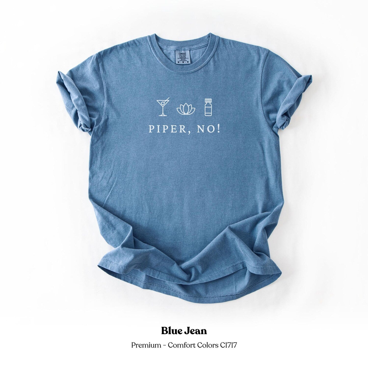 White Lotus Season 3 Funny Quote Piper, No! Buddhism, Tsunami, White Lotus T-shirt, Comfort Colors Parker Posey Fans Gift Comfort Colors Tee