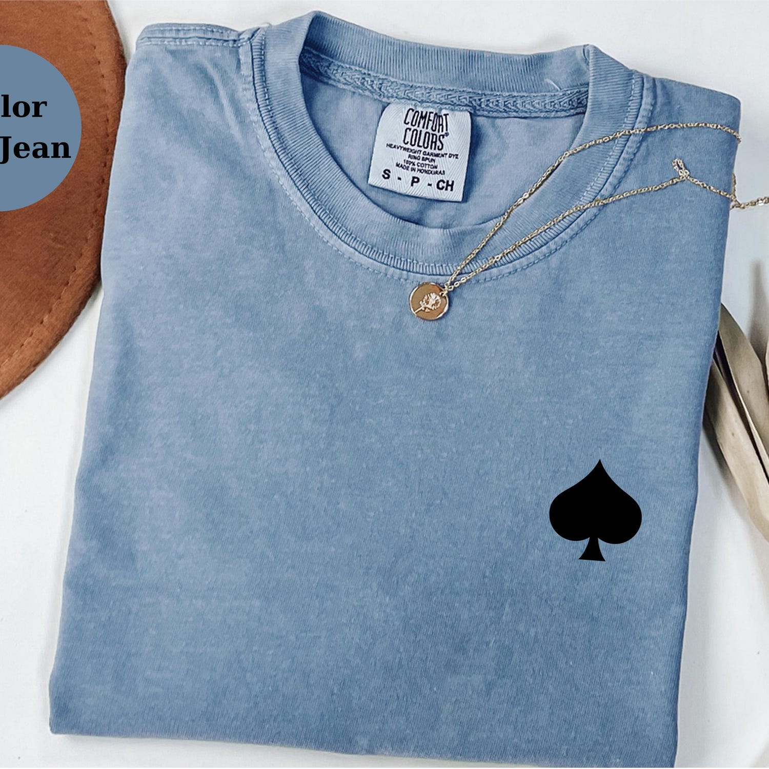 Spade Symbol T-Shirt Poker Card Tee, Minimal Playing Card Shirt, Casino Game Unisex Top