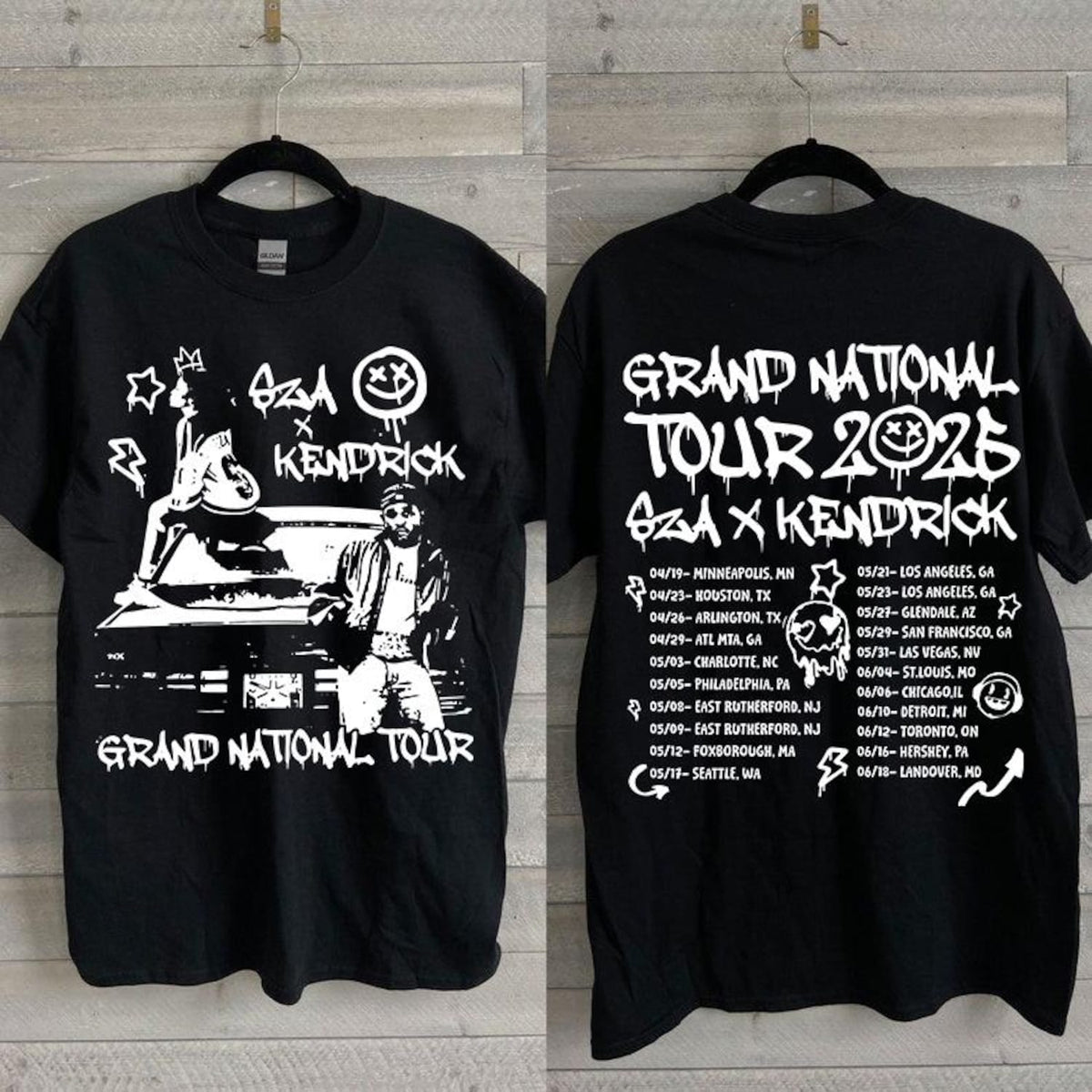 Vintage Kendrick Lamar SZA Grand National Tour 2025 Shirt, Kendrick Lamar SZA Tour 2025 Shirt, Unisex Shirt, Shirt for fan