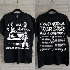 Vintage Kendrick Lamar SZA Grand National Tour 2025 Shirt, Kendrick Lamar SZA Tour 2025 Shirt, Unisex Shirt, Shirt for fan