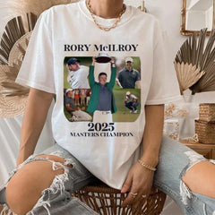 2025 Masters Champion Rory McIlroy Shirt, Custom Vintage Rory McIlroy Tee Golf Fan, Champion Grand Slam 2025 Rory McIlroy Shirt