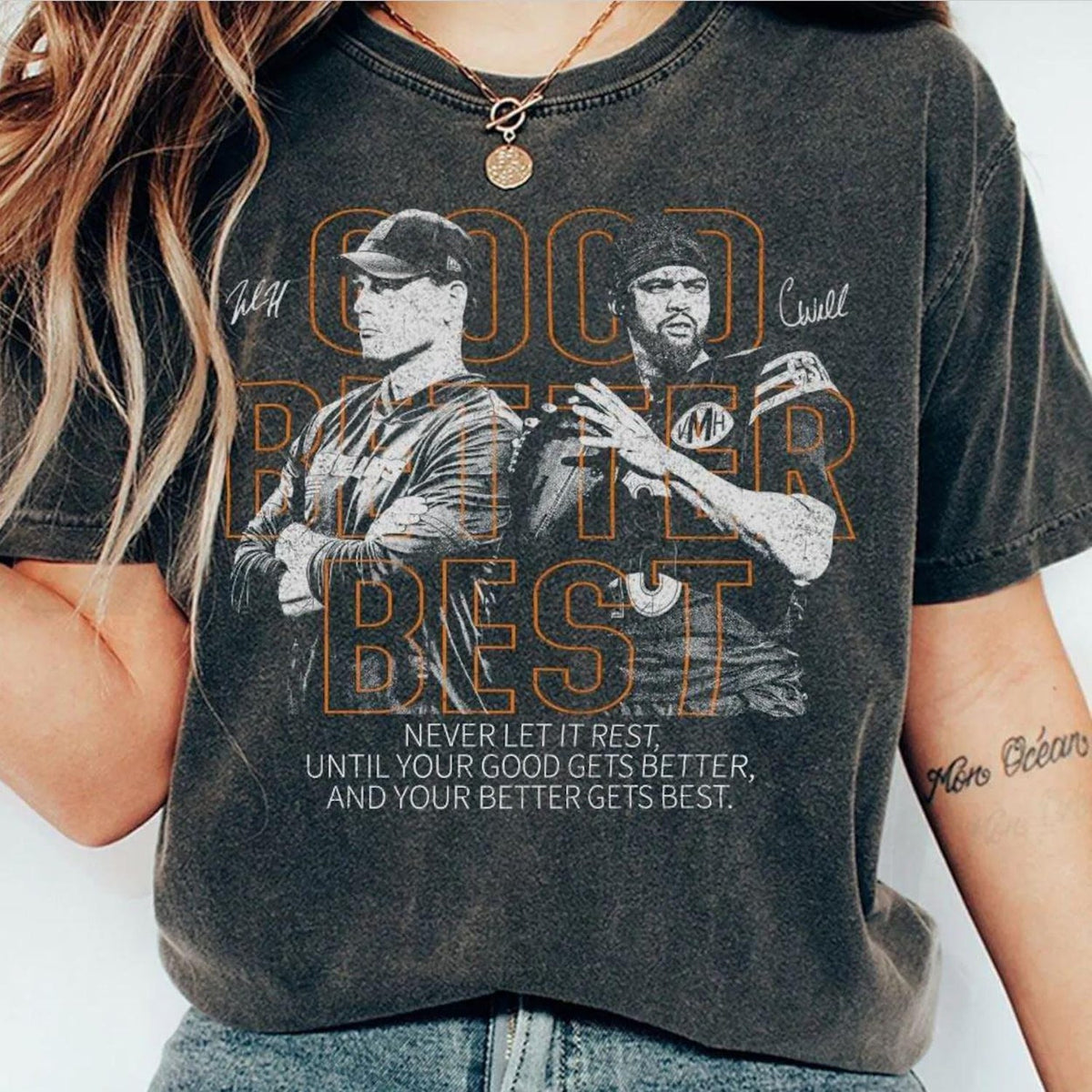 Caleb Williams Ben Johnson Football Comfort Colors Shirt,  Good Better Best Shirt, Chicago Football Shirt'4418402292