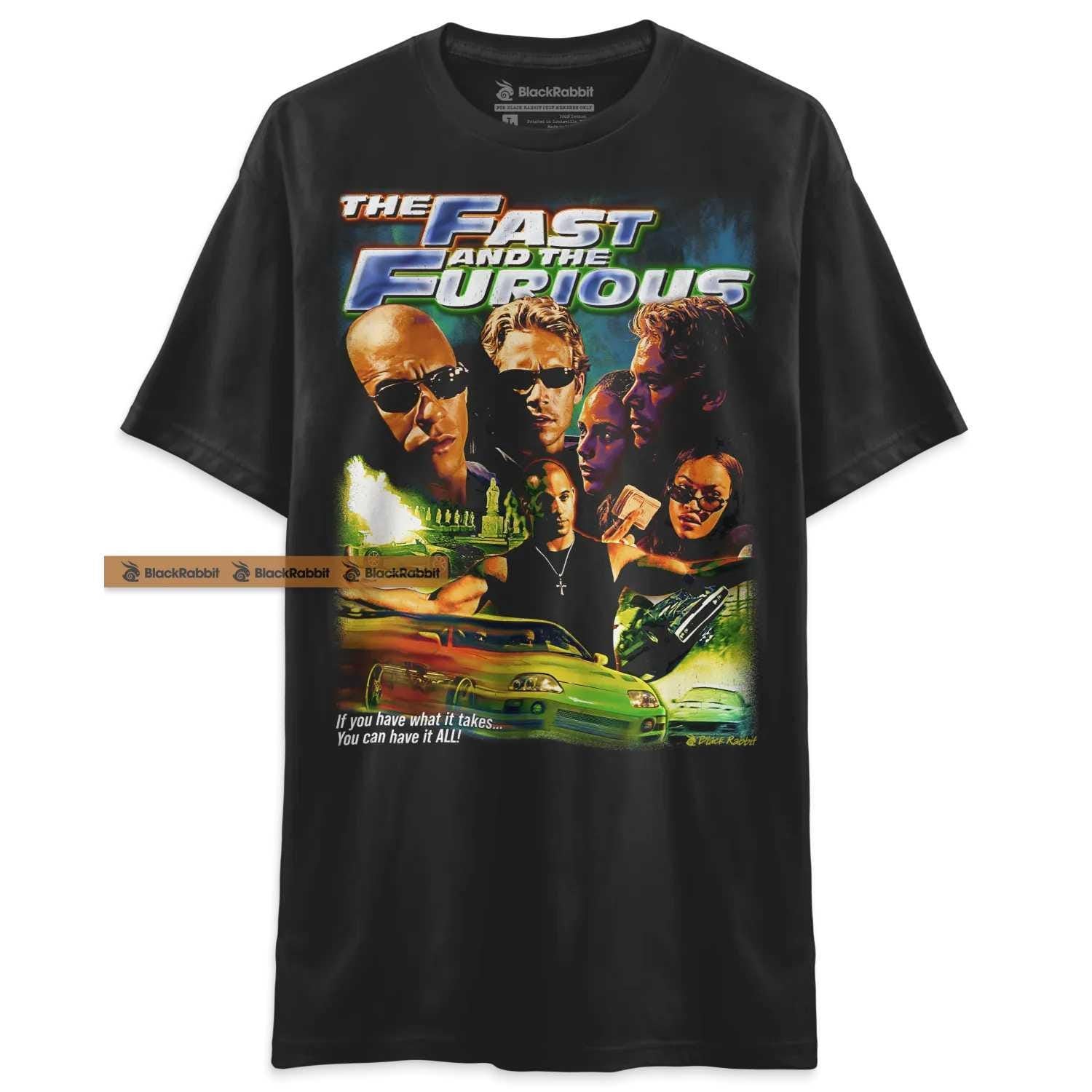 The Fast And The Furious Movie Poster Inspired Retro Unisex Classic T-Shirt'1415509258