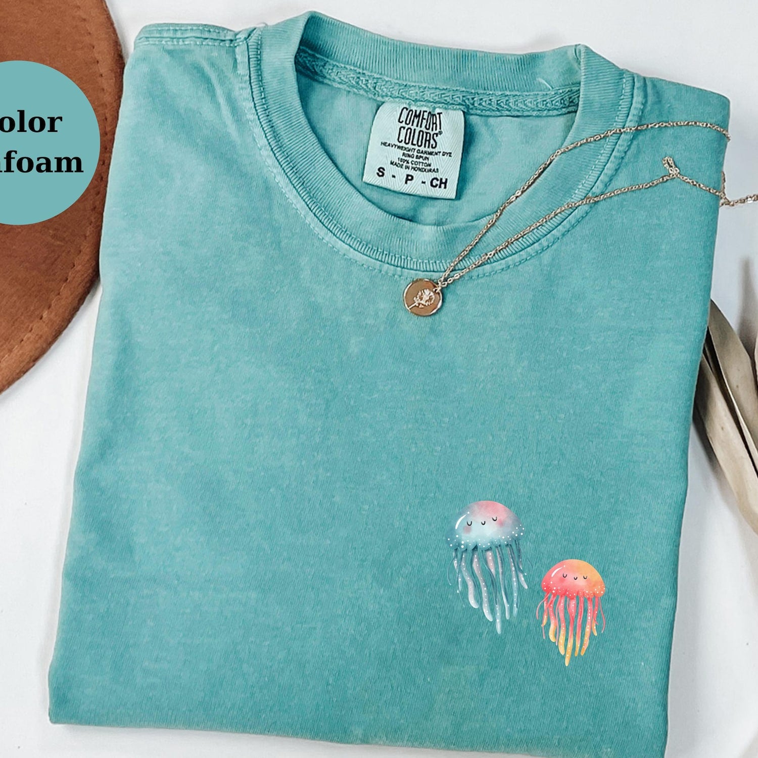 Comfort Colors Jellyfish T-Shirt: Boho Ocean Tee