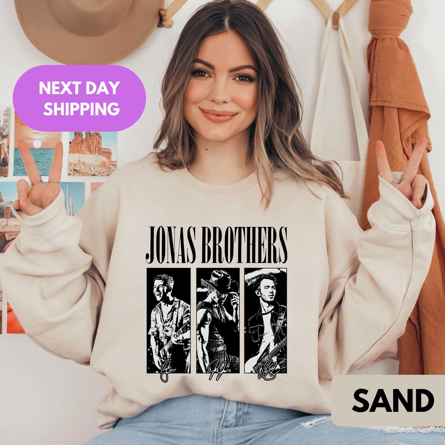 Concert Sweatshirt, Jonas Brothers Shirt'4410150726
